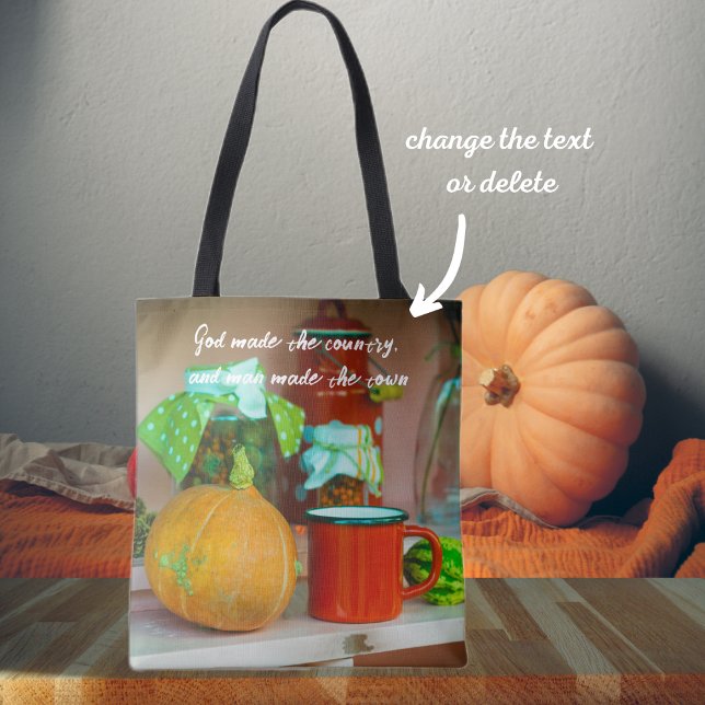 Rustic Still Life with a Pumpkin and a Red Mug Tote Bag (Creator Uploaded)