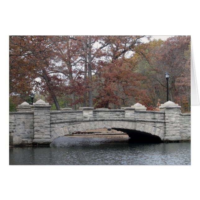 Rustic Stone Bridge Photo Cards (Front Horizontal)