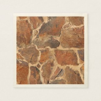 Rustic Stone Wall Structure Geology Warm Glow