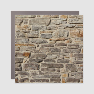 Rustic stone wall, textured decor car magnet