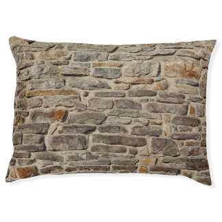 Rustic stone wall, textured decor pet bed