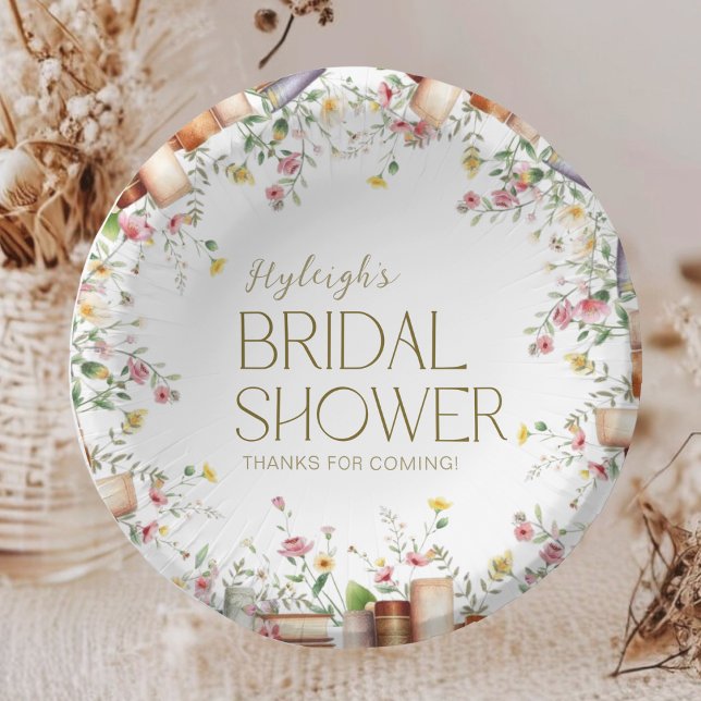 Rustic Storybook Floral Bridal Shower Party  Paper Bowls (Creator Uploaded)