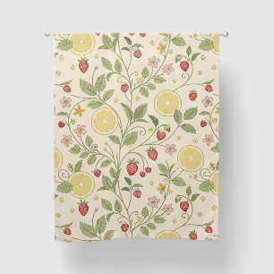 Rustic Strawberry & Citrus Earthy Pattern (1) Blackout Curtains