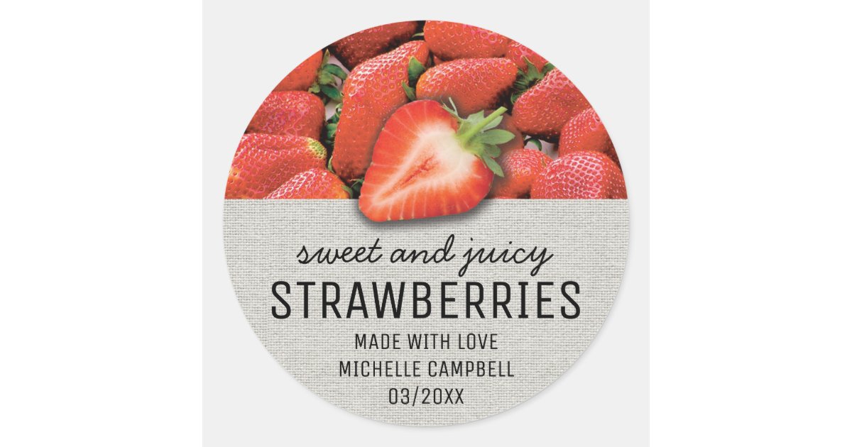 Rustic jam jar labels