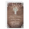 Rustic String Lights Mason Jar Wedding Invitation