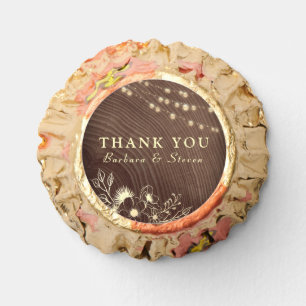 Rustic String Lights Wedding Chocolate Favor