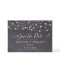 Rustic String Lights Wedding Save The Date Slate