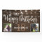 Rustic String Lights Wood 18th Birthday Photo