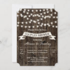 Rustic string lights wood wedding couples shower