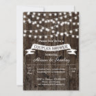 Rustic string lights wood wedding couples shower