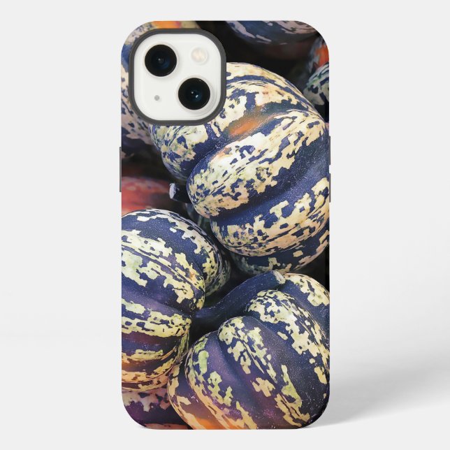 Rustic Striped Pumpkins  Iphone Case (Back)