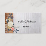 Rustic Style Floral Business Card