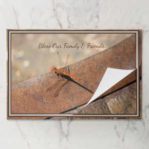 Rustic Styled 25 Piece Dragonfly Paper Placemat