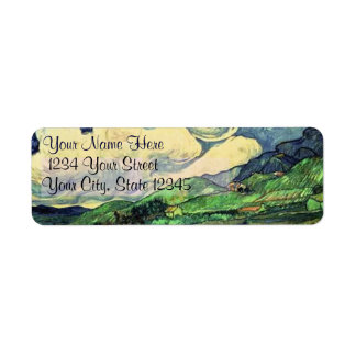 Rustic Stylish Landscape at Saint Remy Painting Label