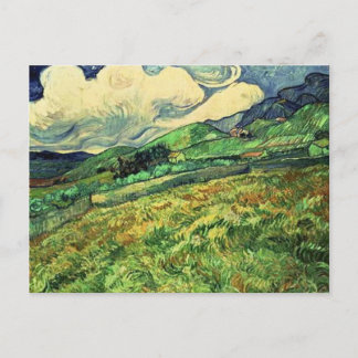 Rustic Stylish Landscape at Saint Remy Painting Postcard