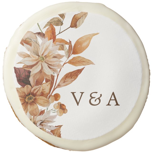 Rustic Sugar Cookies (Rustic Floral Monogram Sugar Cookies by Painted Paperie
)