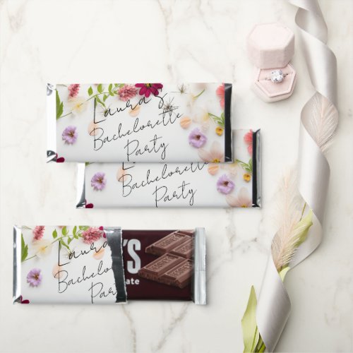 Rustic Summer Daisies Bachelorette Party Hershey Bar Favors
