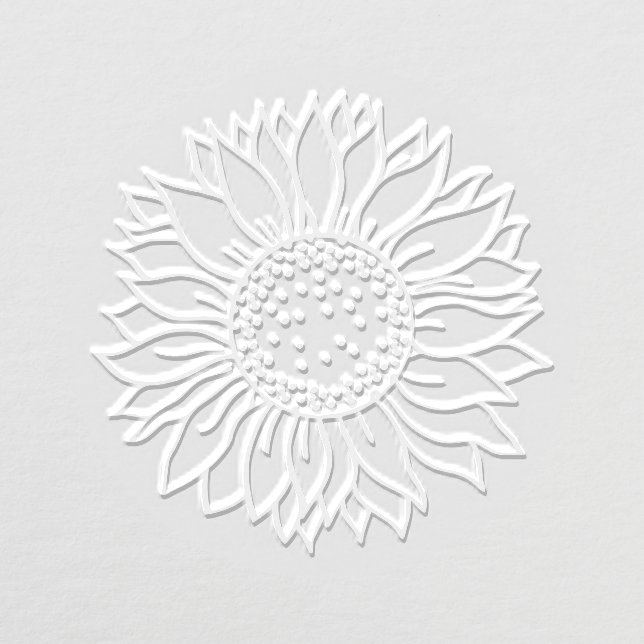 Rustic Sunflower #4 Round Image Only No Text Embosser (Design)