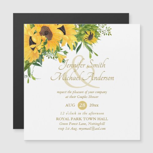 Rustic Sunflower Bridal Shower Ampersand Couples