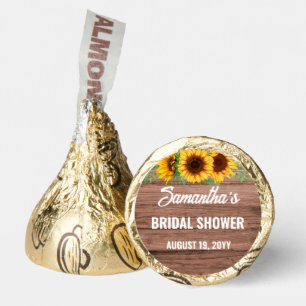 Rustic Sunflower Bridal Shower Hershey®'s Kisses®