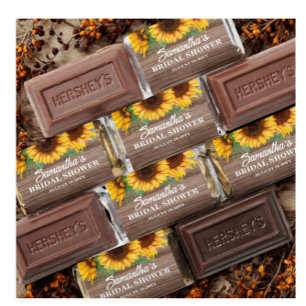 Rustic Sunflower Bridal Shower Hershey's Miniatures