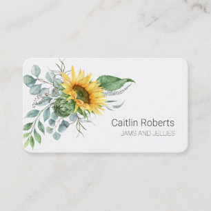 Rustic Sunflower Business Card