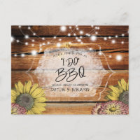 Rustic Sunflower Couples I Do BBQ Bridal Shower 