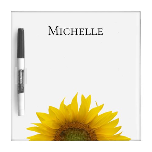 Rustic Sunflower Cute Country  Dry Erase Board
