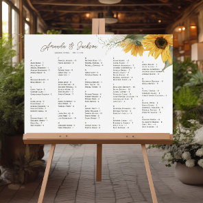 Rustic Sunflower, Elegant Country Fall wedding Foam Board