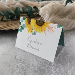 Rustic Sunflower Eucalyptus Buffet Food Labels Table Number<br><div class="desc">These rustic sunflower eucalyptus buffet food labels are perfect for a country event. The bohemian floral design features yellow sunflowers, blush pink flowers and hunter green eucalyptus greenery in watercolor with an elegant modern boho feel. Customize each card with the food name and purchase each card individually. Alternatively, leave the...</div>