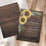 Rustic Sunflower Floral 80th Birthday Party Invitation<br><div class="desc">Organize a milestone birthday with a vibrant and cheerful invitation. This design features a beautiful arrangement of sunflowers and eucalyptus, symbolizing warmth, happiness, and longevity. The modern script typography adds a touch of elegance, making this invitation perfect for an unforgettable 80th birthday celebration. Customize the invitation with your party details...</div>