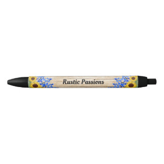 Rustic Sunflower Floral Design Pen