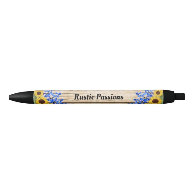 Rustic Sunflower Floral Design Pen (Front)