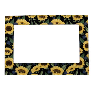 Rustic Sunflower Home Accents Magnetic Frame