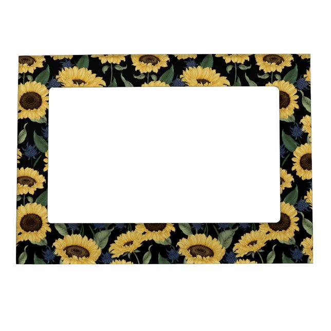 Rustic Sunflower Home Accents Magnetic Frame (Front)