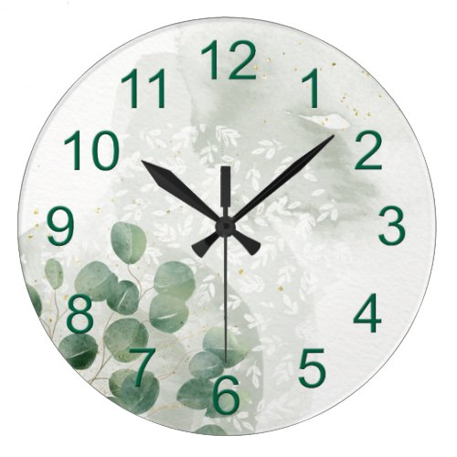 Rustic Sunflower Home Decor Large Clock