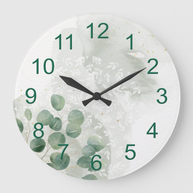 Rustic Sunflower Home Decor Large Clock (Front)