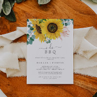 Rustic Sunflower I Do BBQ Engagement Party