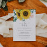 Rustic Sunflower I Do BBQ Engagement Party Invitation