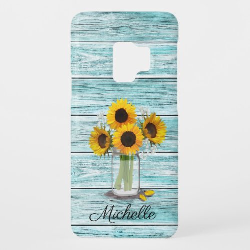 Rustic Sunflower Mason Jar Case_Mate Samsung Galaxy S9 Case