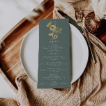 Rustic Sunflower Menu<br><div class="desc">This is an elegant sunflower menu template featuring beautiful watercolor sunflowers and hues of sage cream. All wording and fonts are editable on this rustic sunflower design. The only colors that are not editable are the colors of the watercolor floral design // For matching designs, search AURELIA in the Sincerely...</div>