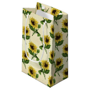 Rustic sunflower pattern Country Small Gift Bag