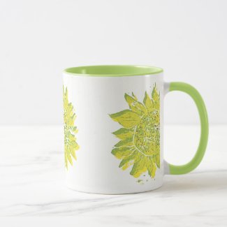 Rustic Sunflower Pattern Mug