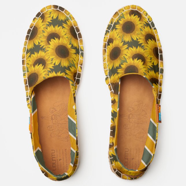 Rustic Sunflower Patterned Afridrilles (Front)