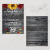 Modern Dark Grey Script, Wedding Thank you Enclosure Card
