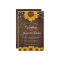 Rustic Sunflower String Lights Wedding Invitation