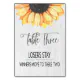 Rustic Sunflower Table Three Bunco Table Number | Zazzle