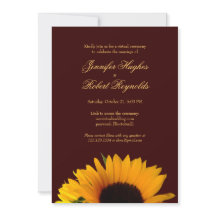Rustic Sunflower Virtual Wedding