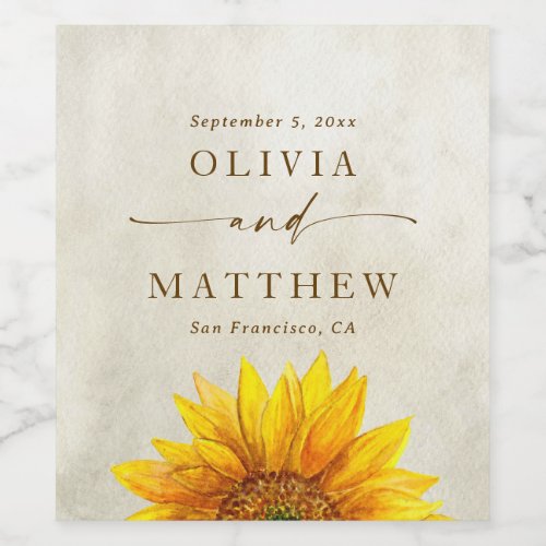 Rustic Sunflower Wedding | Fall Country Vineyard