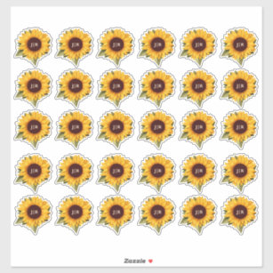 Pale Sunflower Planner Stickers